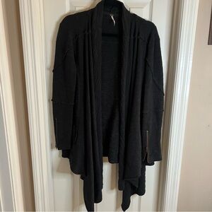Free People In The Loop Black Cardigan